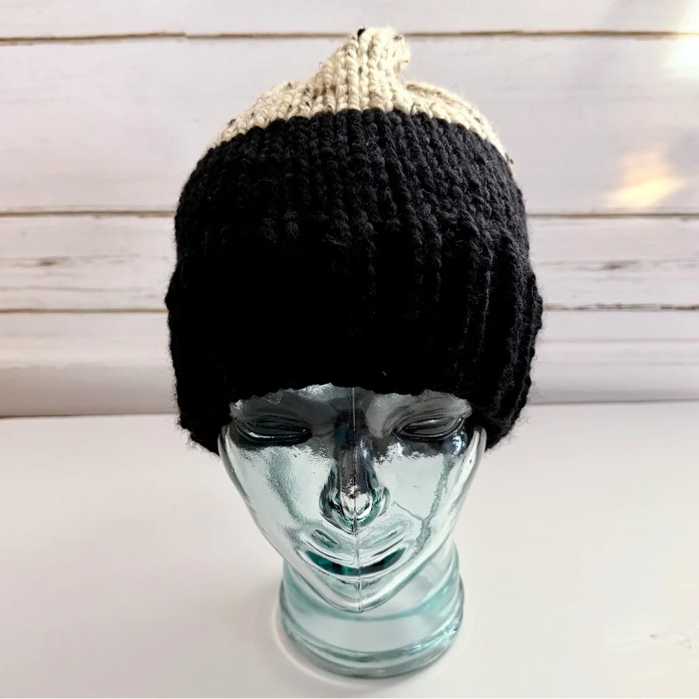 Hand-Knit Colorblock Beanie | Artisan Made